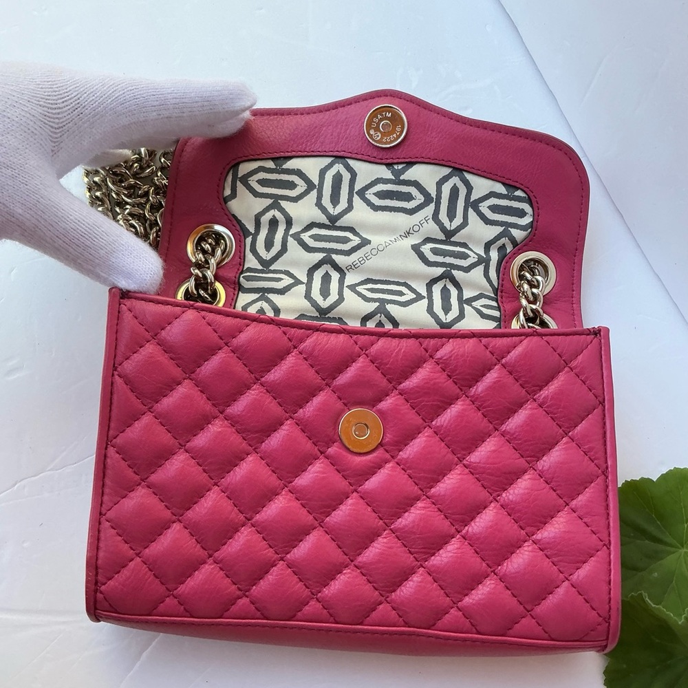 Rebecca Minkoff Quilted Leather Crossbody Bag - Picture 3 of 7
